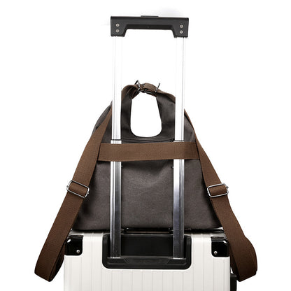 Coffee Versatile 3-in-1 Canvas Backpack and Shoulder Bag Large Capacity Handbag for Women Ideal for Travel School and Everyday Use - Product image 4