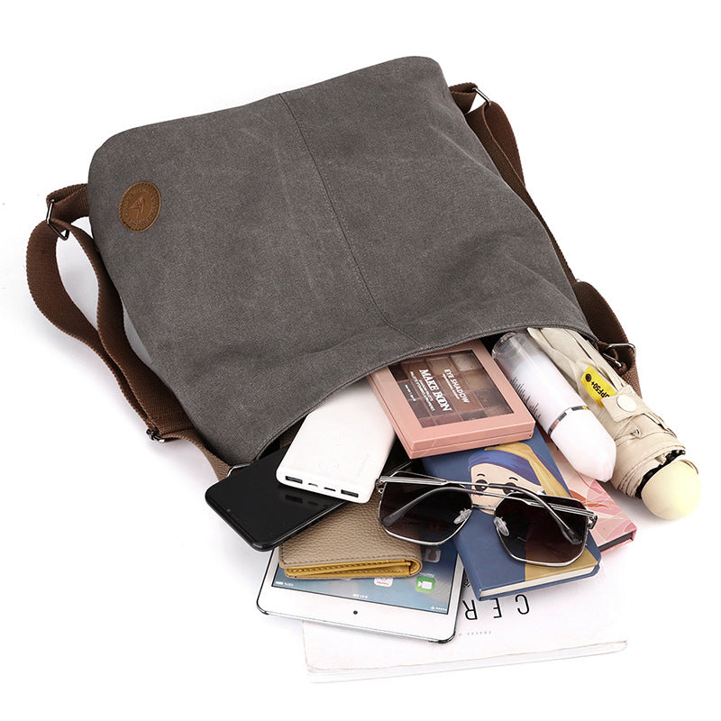 Coffee Versatile 3-in-1 Canvas Backpack and Shoulder Bag Large Capacity Handbag for Women Ideal for Travel School and Everyday Use - Product image 5