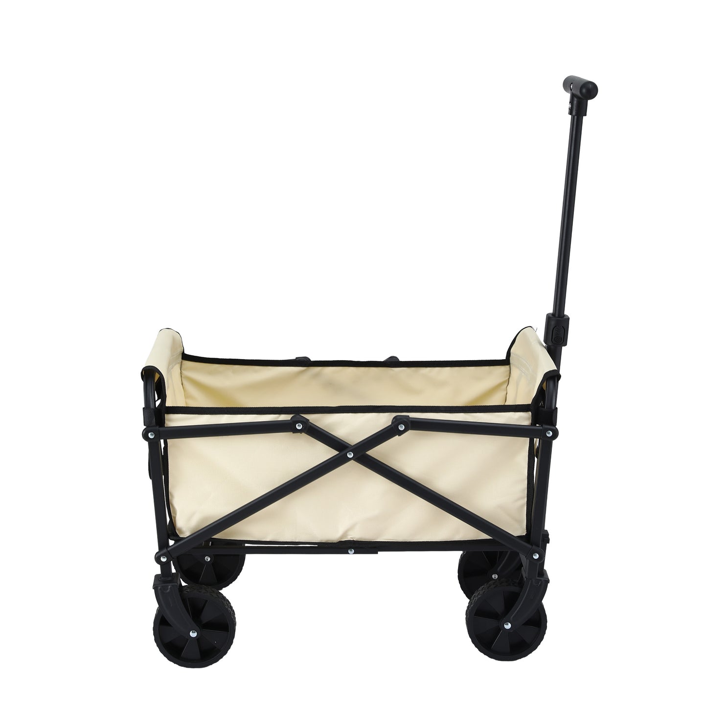 Gardeon Garden Cart Folding Trolley Camping Wagon Barrow Outdoor Beach Beige